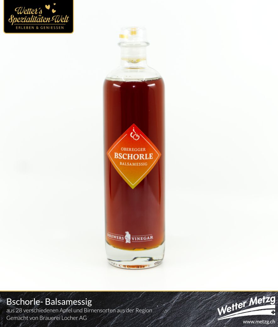 Bschorle Balsamessig | einzigartiger Essig von der Brauerei Locher | 500 ml