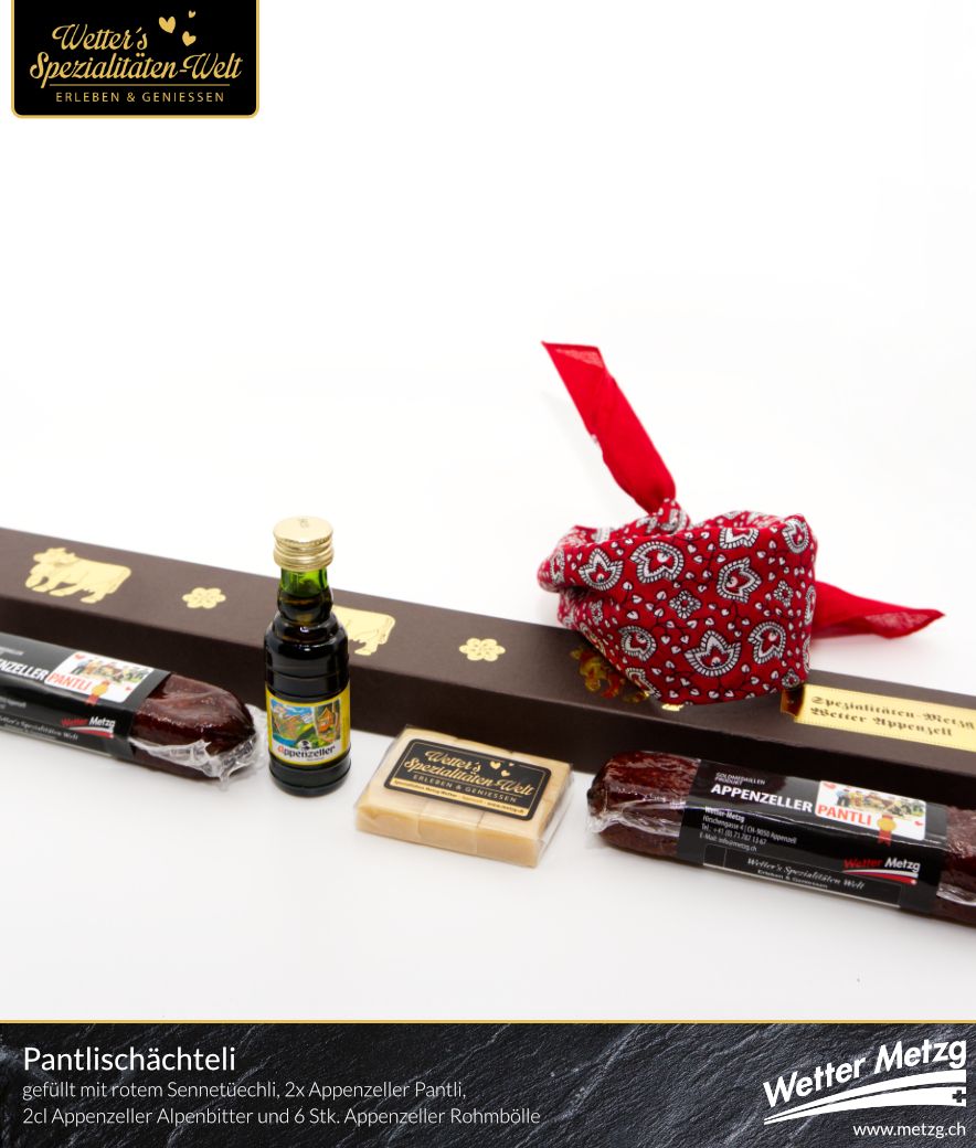 Geschenk “Pantlischachtel” | Wunderbares Geschenk für Jedermann/frau