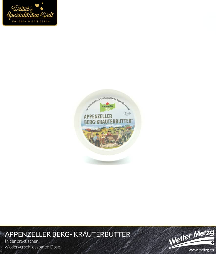 Appenzeller Kräuterbutter Dösli | mit Berg Butter hergestellt