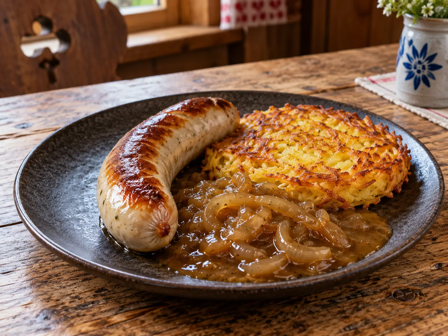 St. Galler OLMA-Bratwurst mit Rösti